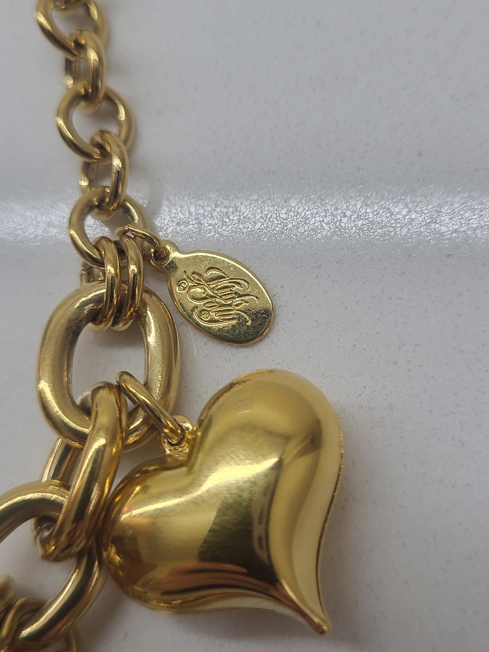 Kirks Folly Signed Charm Bracelet W/Locket - Picture 8 of 10